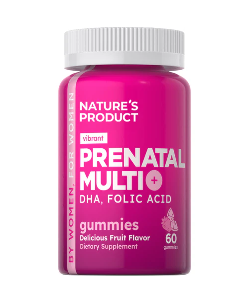 Multivitaminico prenatale con DHA + acido folico – 60 gommose